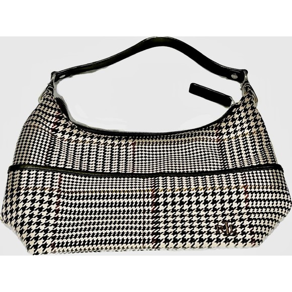 Lauren Ralph Lauren Handbags - Lauren Ralph Lauren Houndstooth Purse Handbag Classic Mini Bag